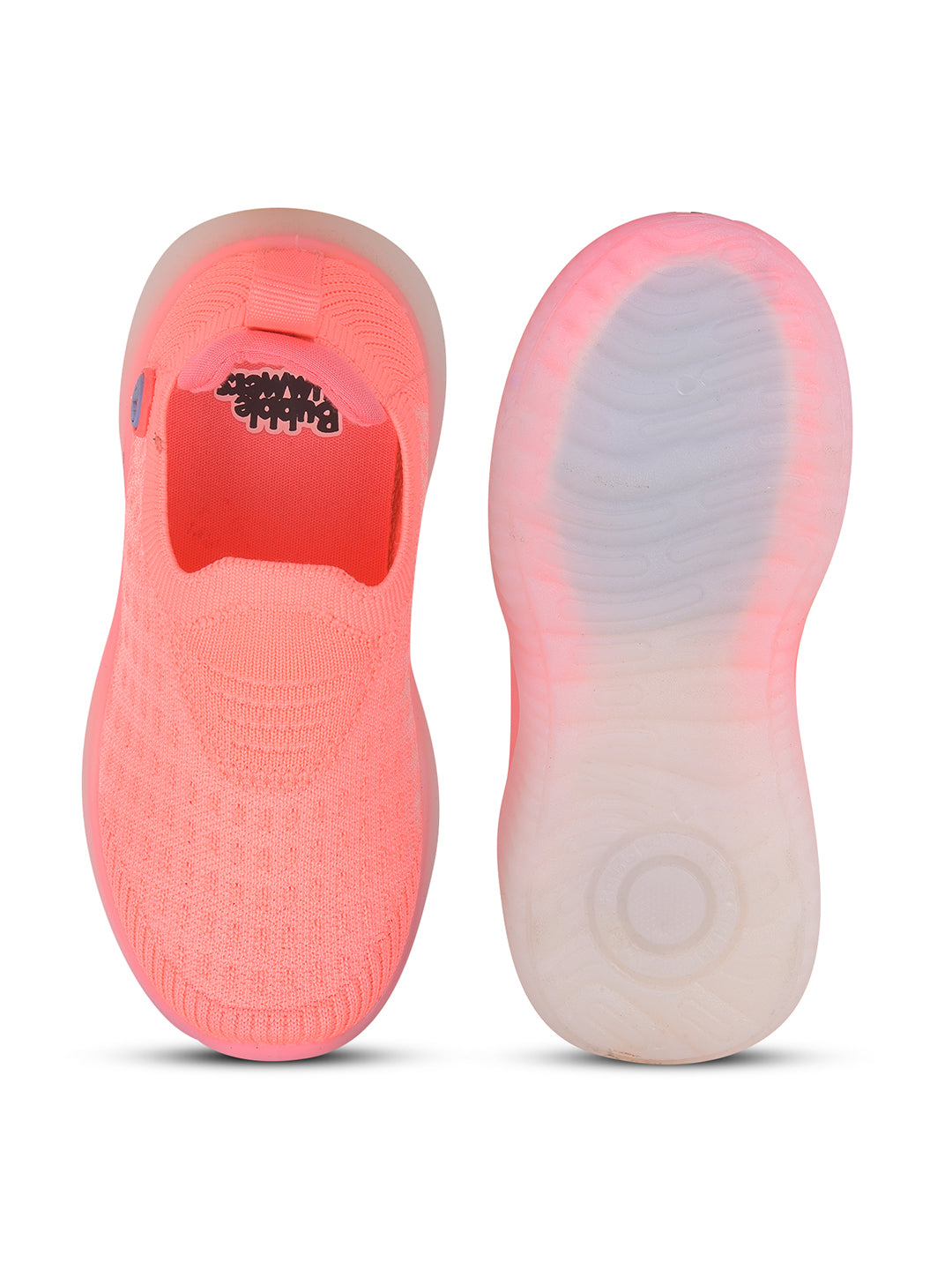 Bubblegummers Girl's Peach Casual Slip-on Shoes - Peach - View 4