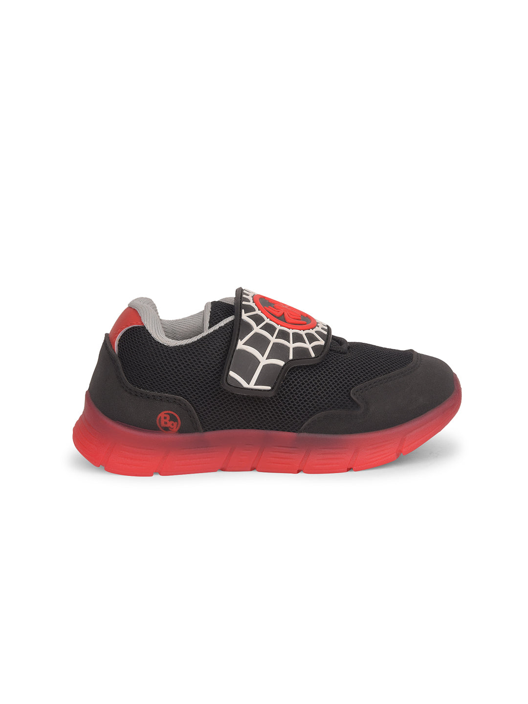 Bubblegummers Boy's Black Casual Velcro Strap Shoes - Black - View 2