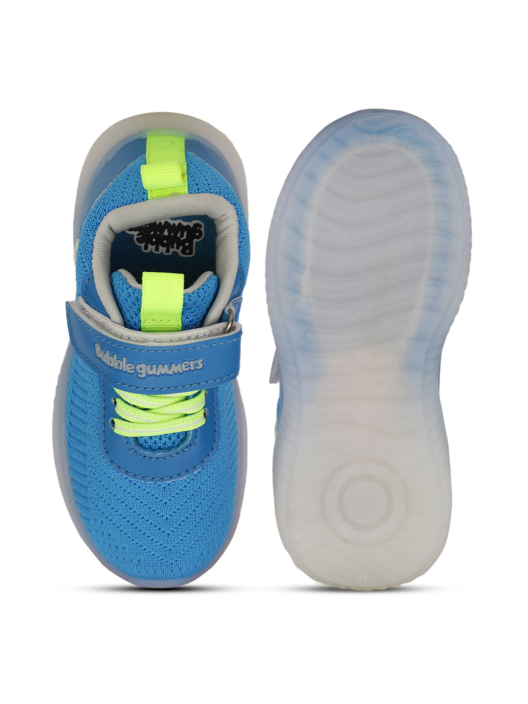 Bubblegummers Boys Casual Velcro Strap Shoes - Blue - View 4