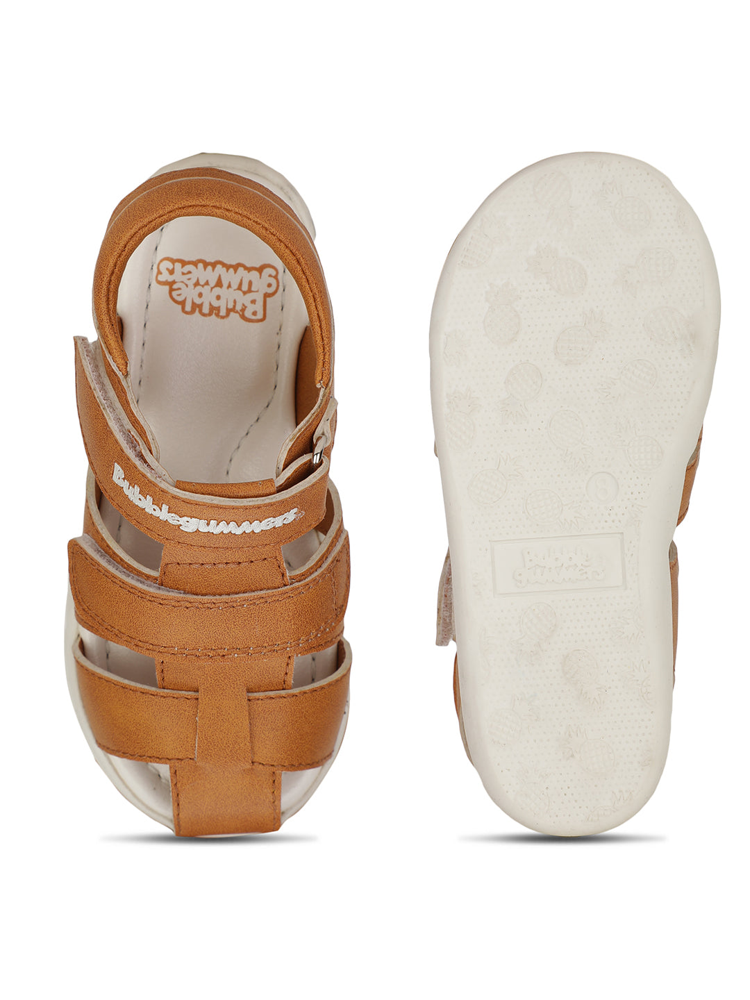 Bubblegummers Boys Casual Closed-toe Sandal - Tan - View 4