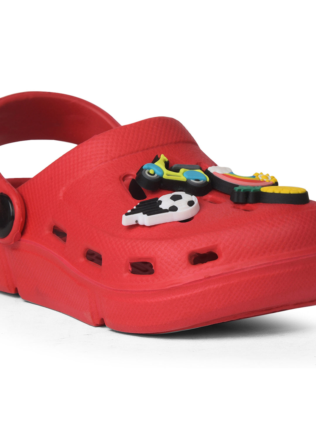 Bubblegummers Boy's Red Casual Clog Sandal - Red - View 5
