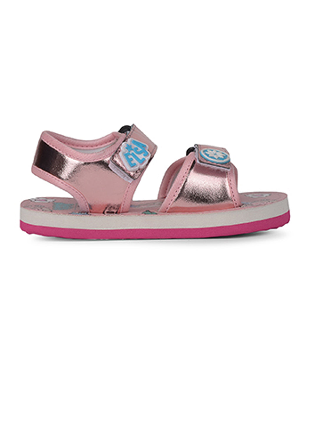 Bubblegummers Girls Casual Velcro Strap Sandal - Pink - View 2