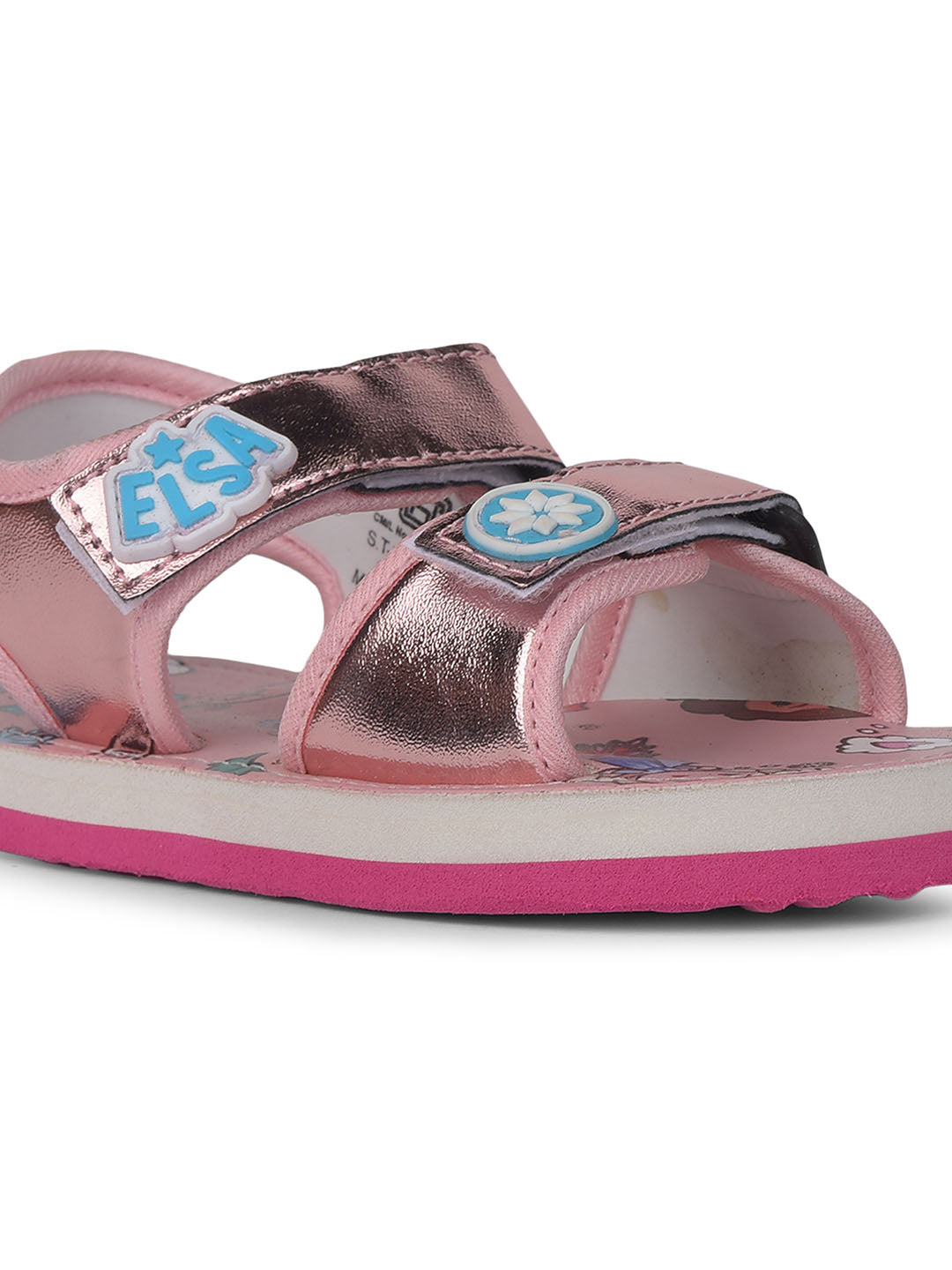 Bubblegummers Girls Casual Velcro Strap Sandal - Pink - View 5