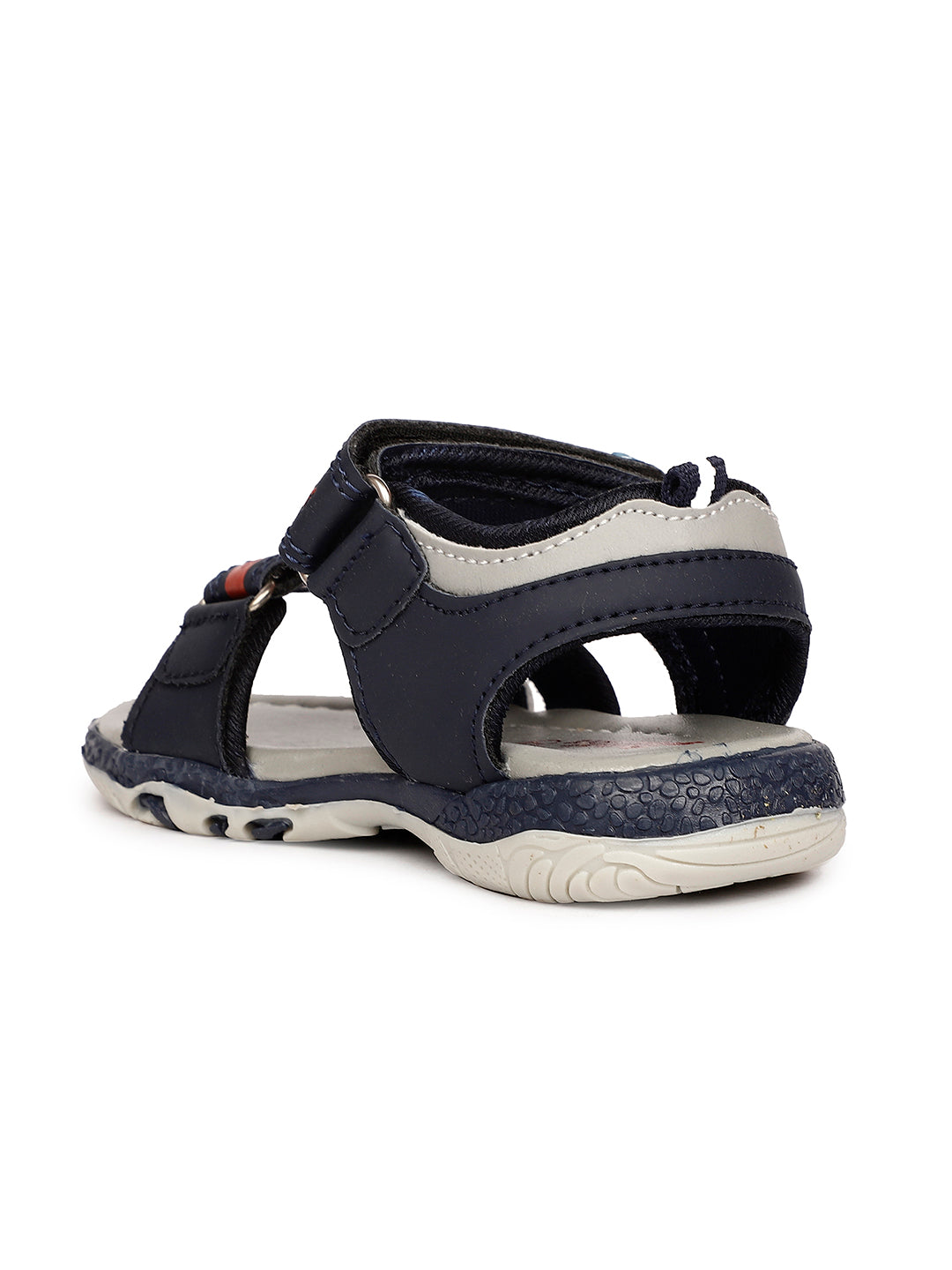 Bubblegummers Boy's Navy Blue Velcro Strap Sporty Sandal - Navy Blue - View 3