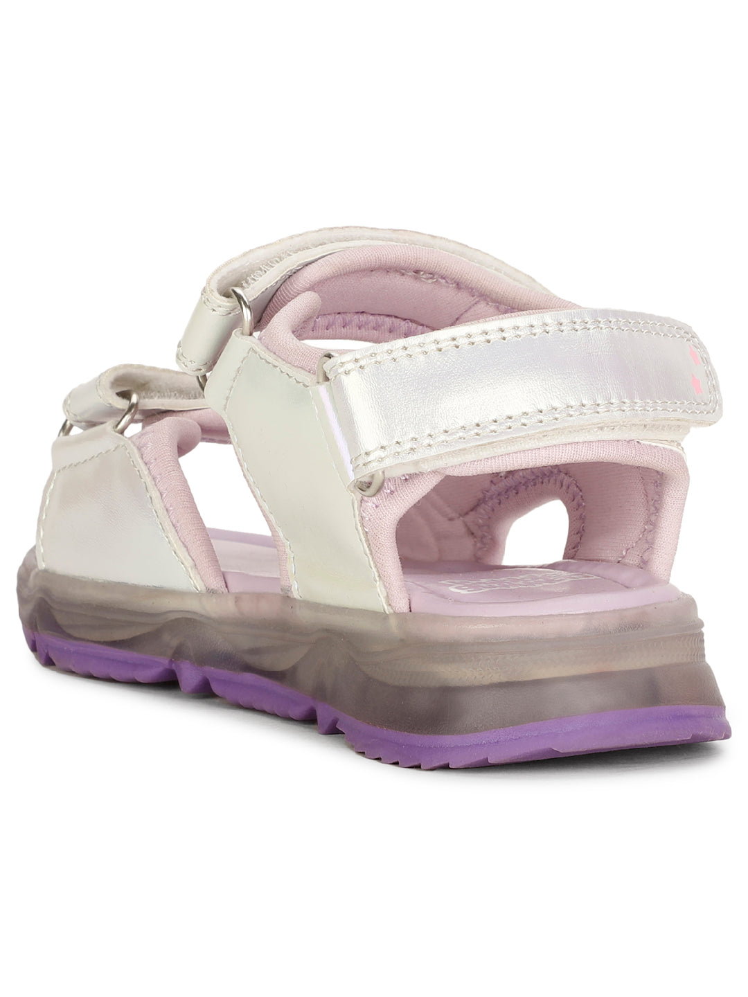 Bubblegummers Girls Casual Velcro Strap Sandal - Purple - View 3