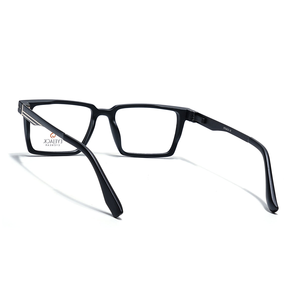 Eyejack Black Rectangle Eyeglasses for Men and Women - Style 2436 - view 4