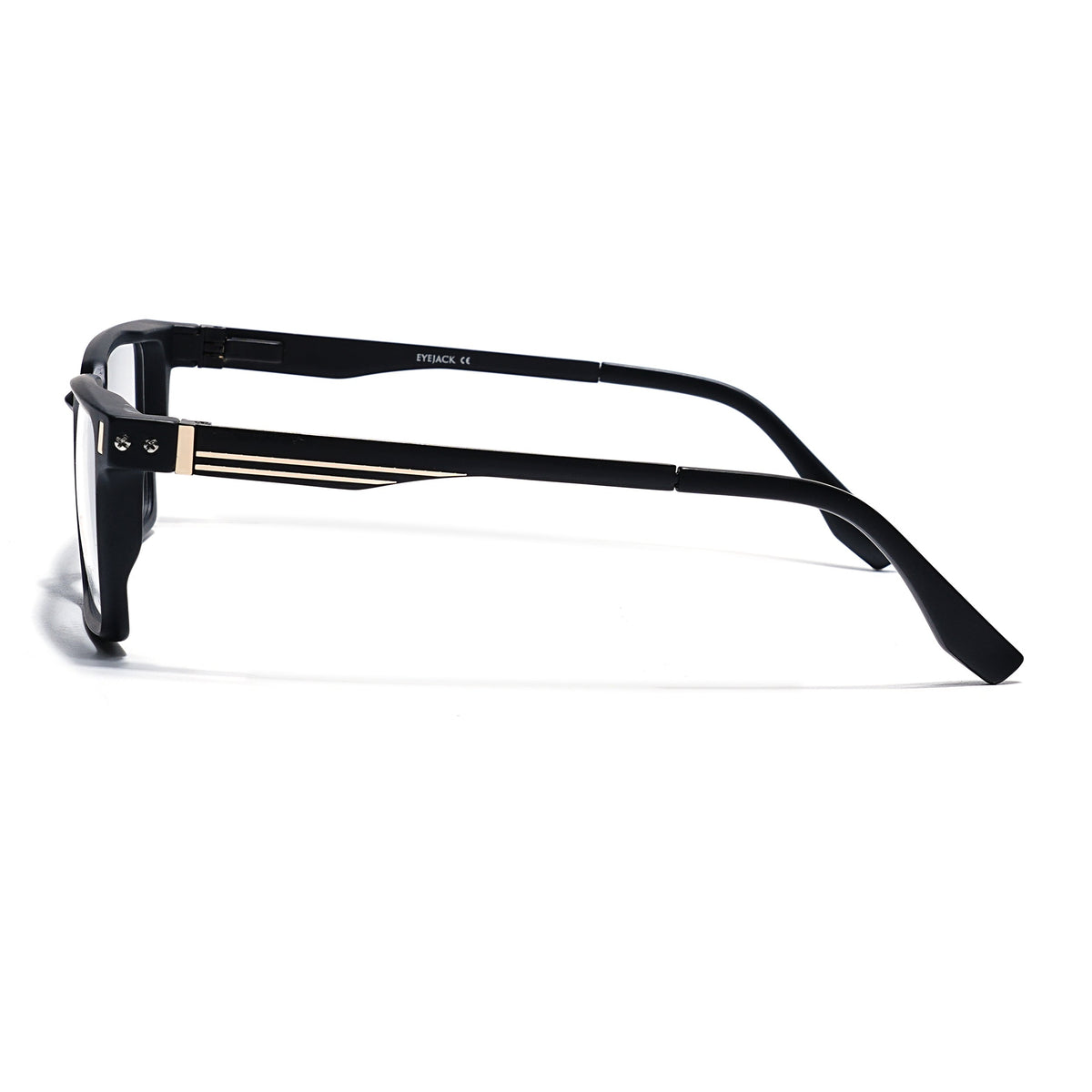 Eyejack Black Rectangle Eyeglasses for Men and Women - Style 2436 - view 5