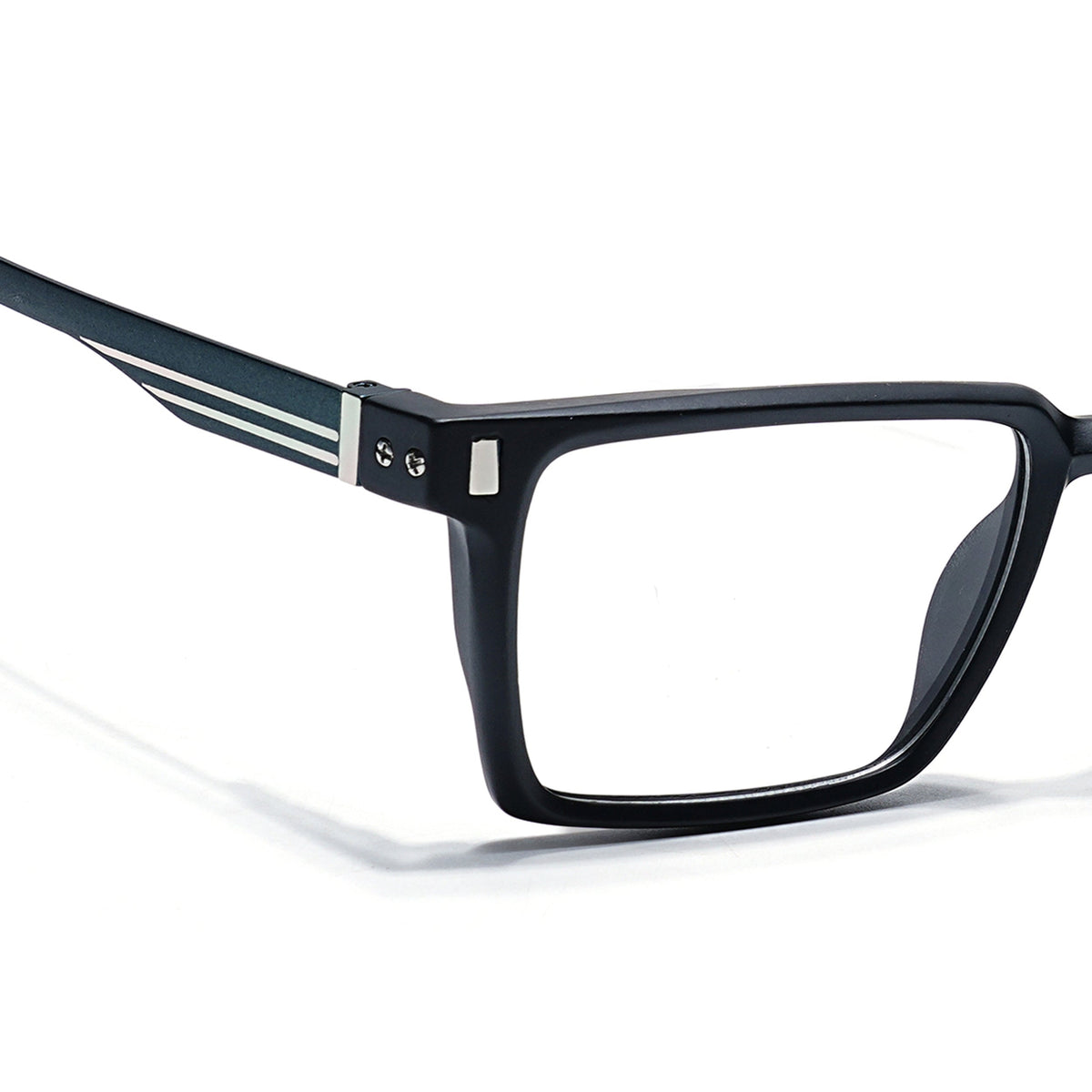 Eyejack Black Rectangle Eyeglasses for Men and Women - Style 2437 - view 3