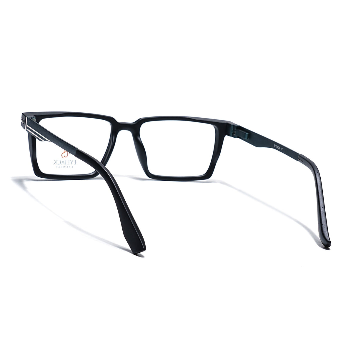 Eyejack Black Rectangle Eyeglasses for Men and Women - Style 2437 - view 4