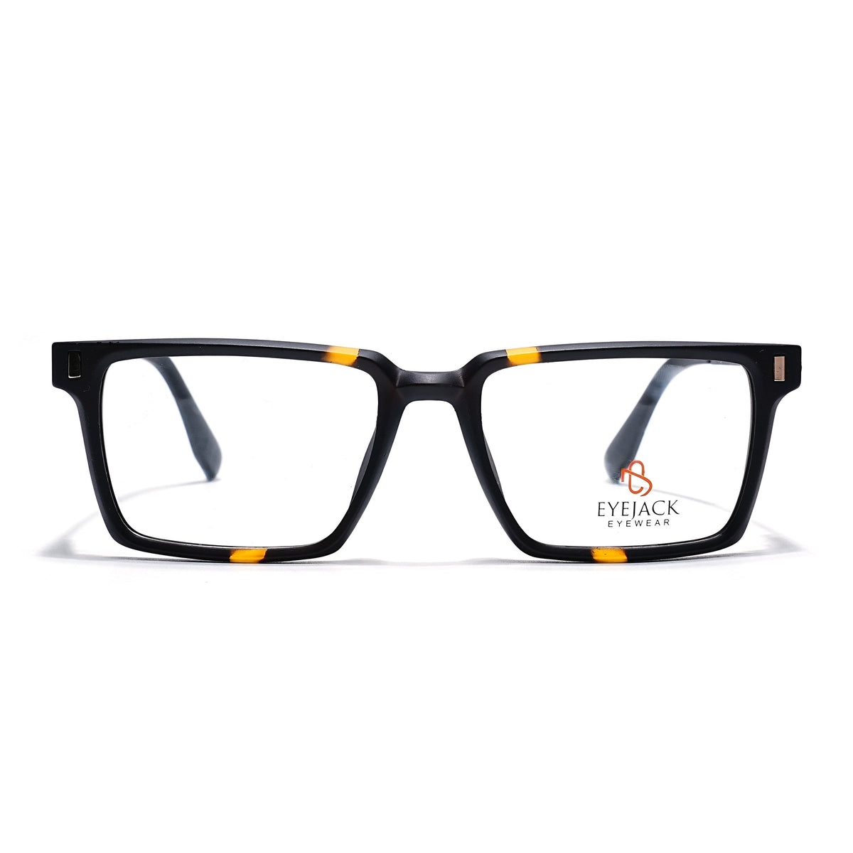 Eyejack Black & Brown Rectangle Eyeglasses for Men and Women - Style 2438 - view 2