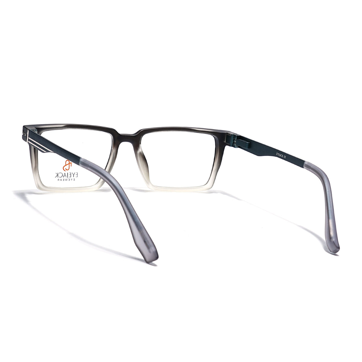 Eyejack Black & Grey Rectangle Eyeglasses for Men and Women - Style 2440 - view 4