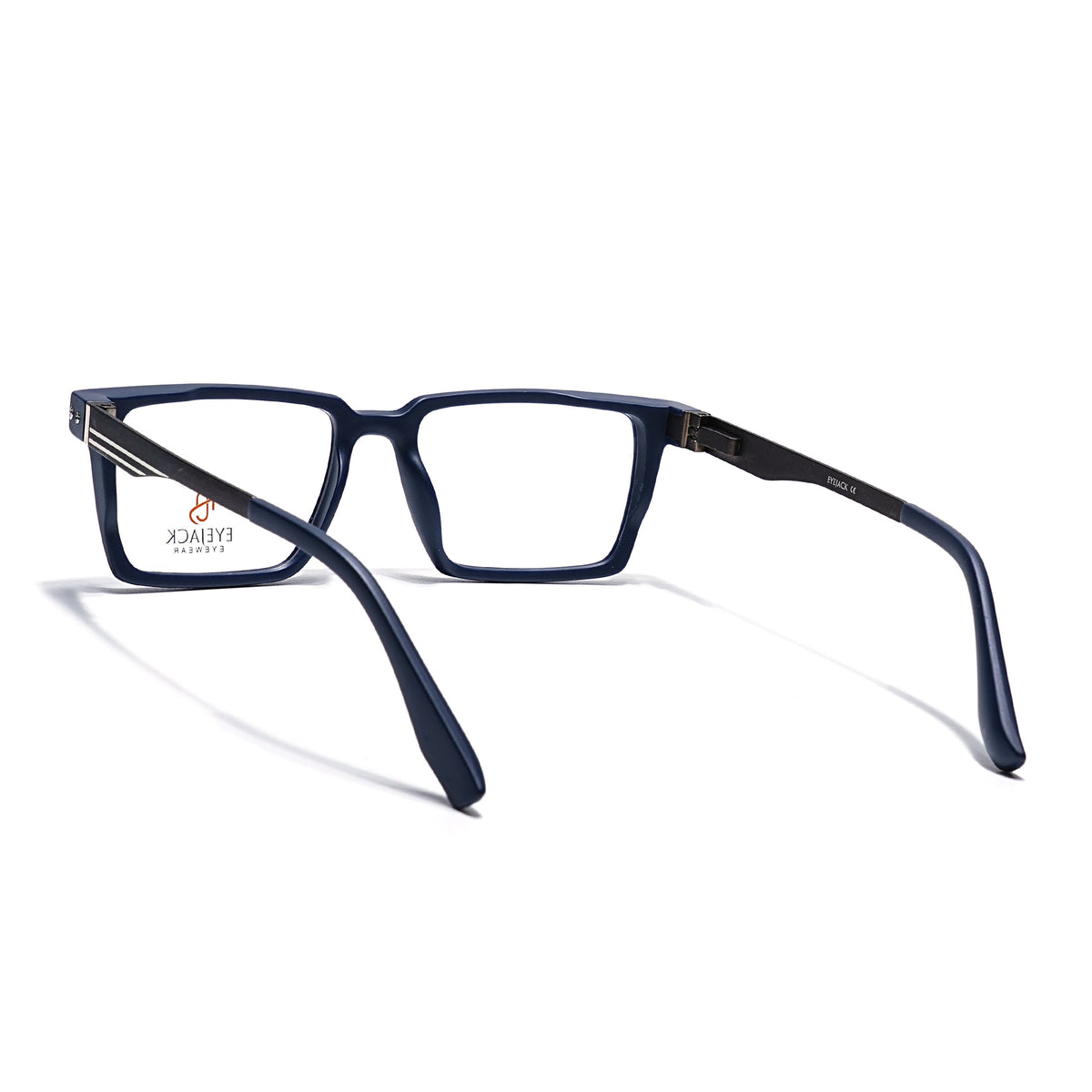 Eyejack Blue Rectangle Eyeglasses for Men and Women - Style 2442 - view 4