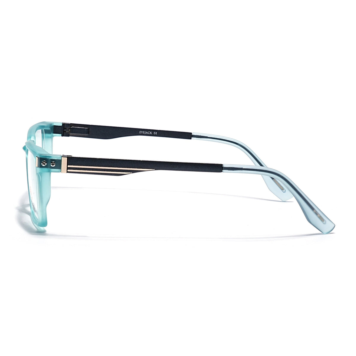 Eyejack Aqua Rectangle Eyeglasses for Men and Women - Style 2444 - view 5