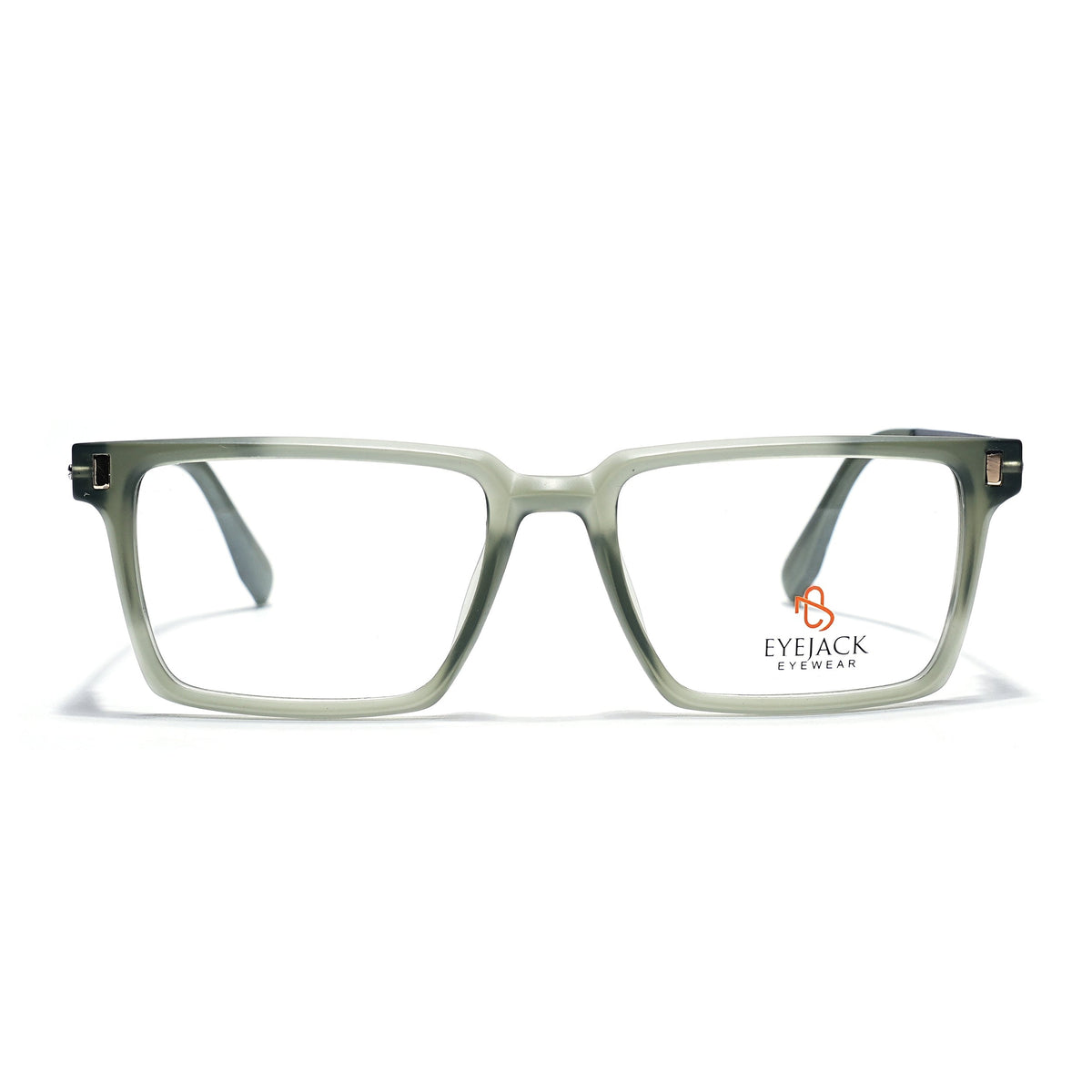 Eyejack Olive Rectangle Eyeglasses for Men and Women - Style 2446 - view 2