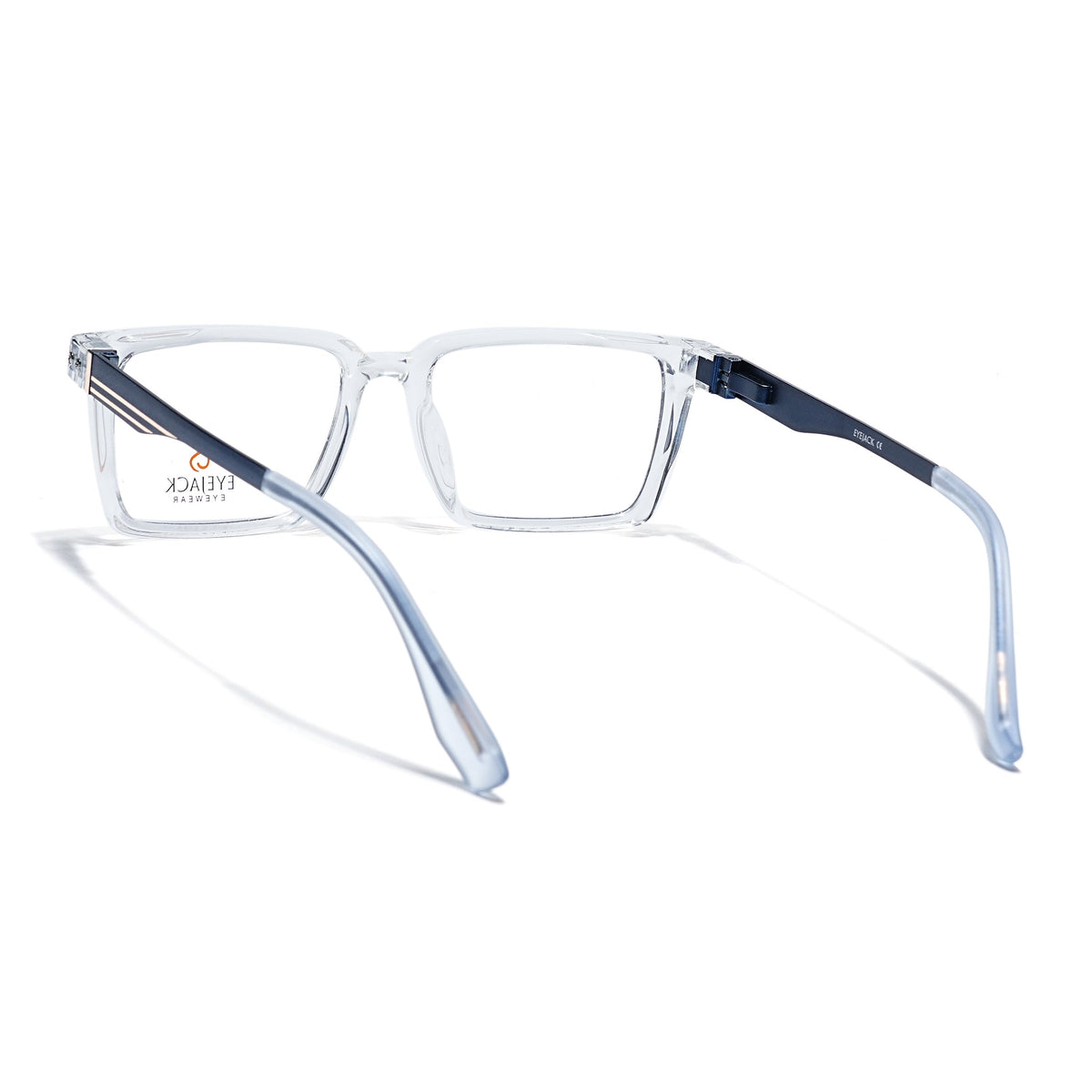 Eyejack Transparent Rectangle Eyeglasses for Men and Women - Style 2447 - view 4