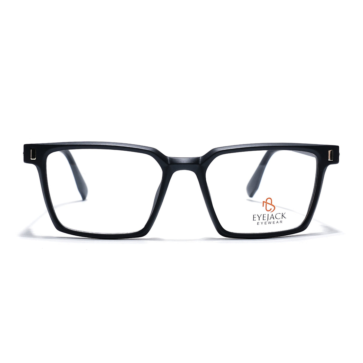 Eyejack Black Rectangle Eyeglasses for Men and Women - Style 2448 - view 2