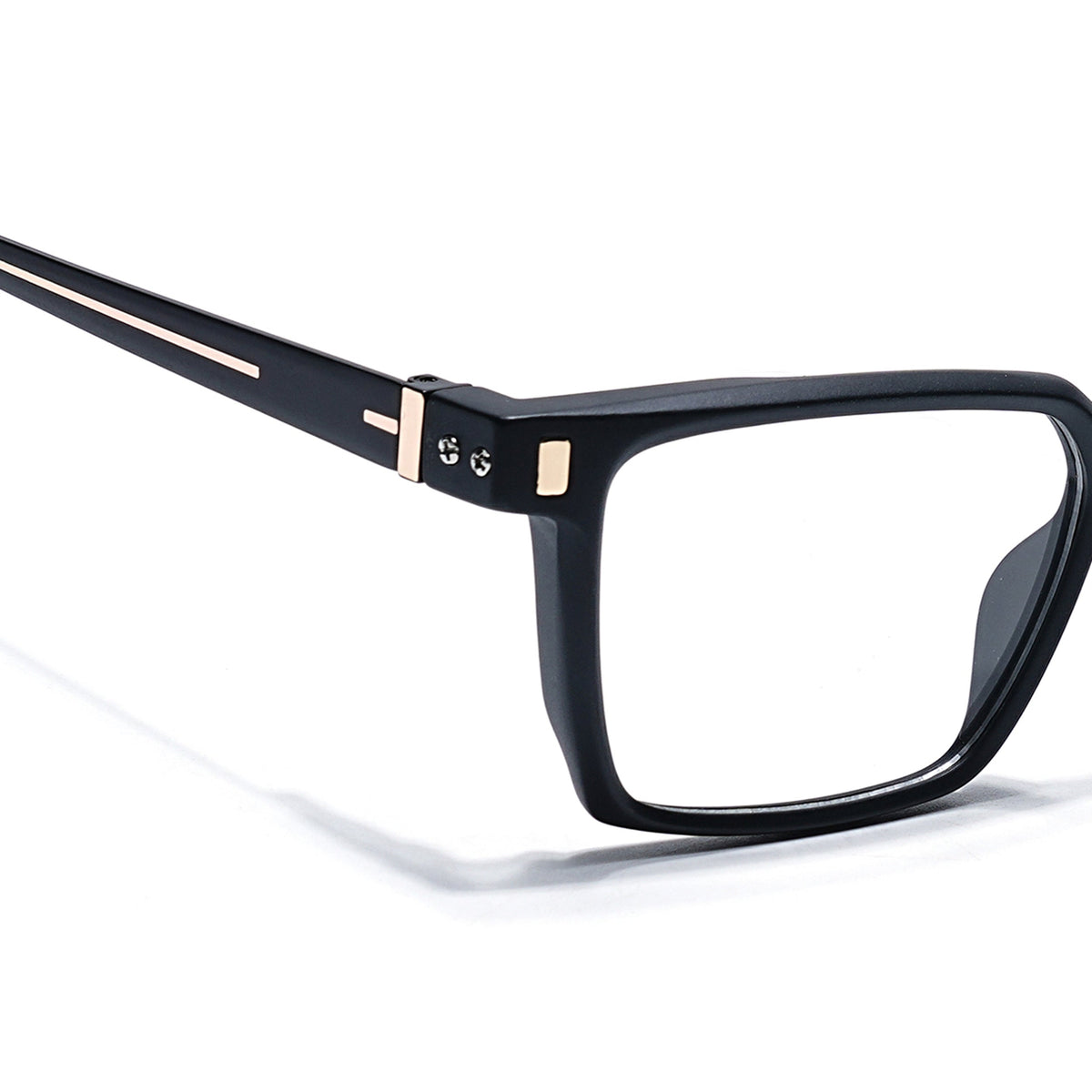 Eyejack Black Rectangle Eyeglasses for Men and Women - Style 2448 - view 3