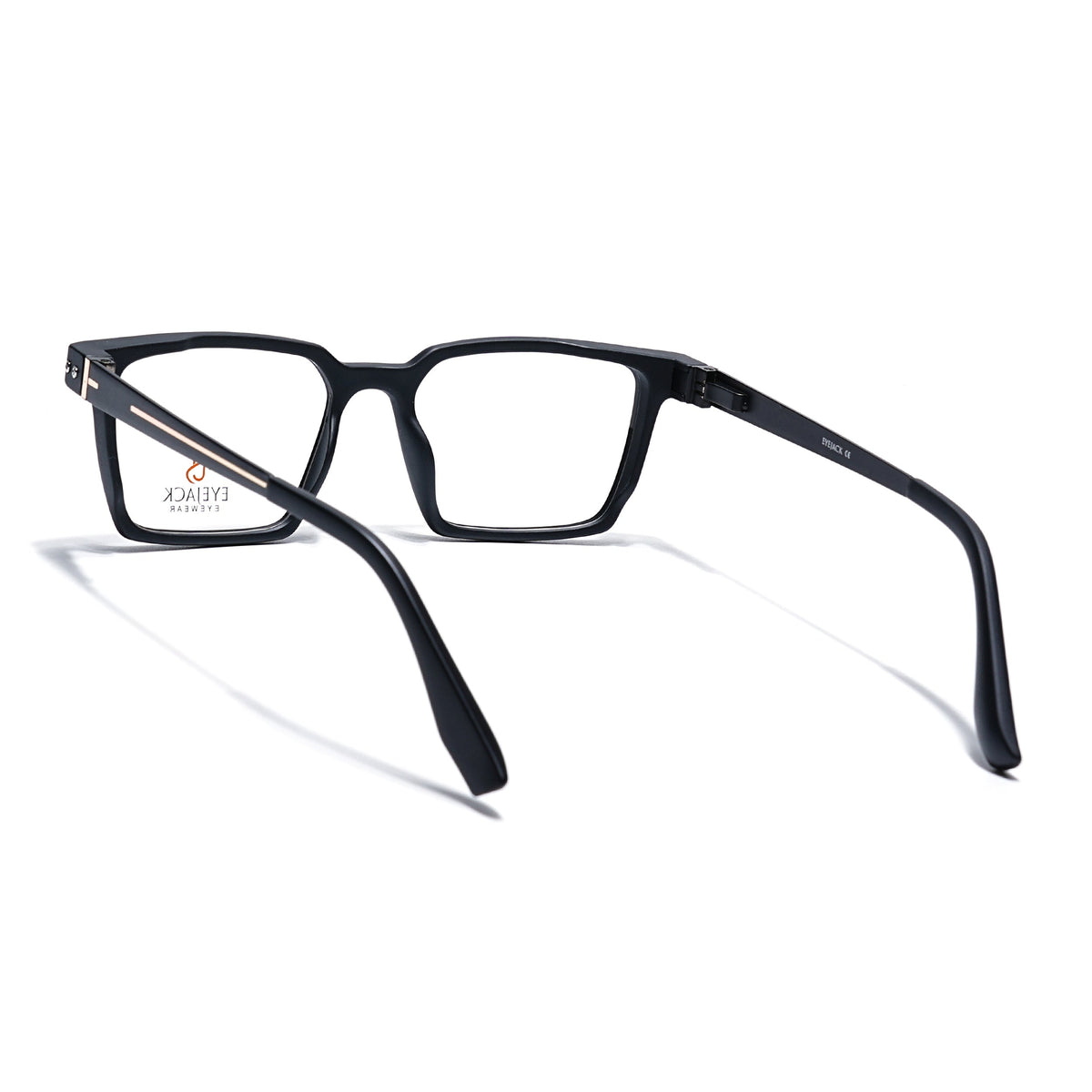 Eyejack Black Rectangle Eyeglasses for Men and Women - Style 2448 - view 4
