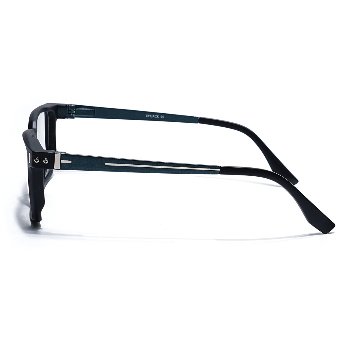 Eyejack Black Rectangle Eyeglasses for Men and Women - Style 2449 - view 5