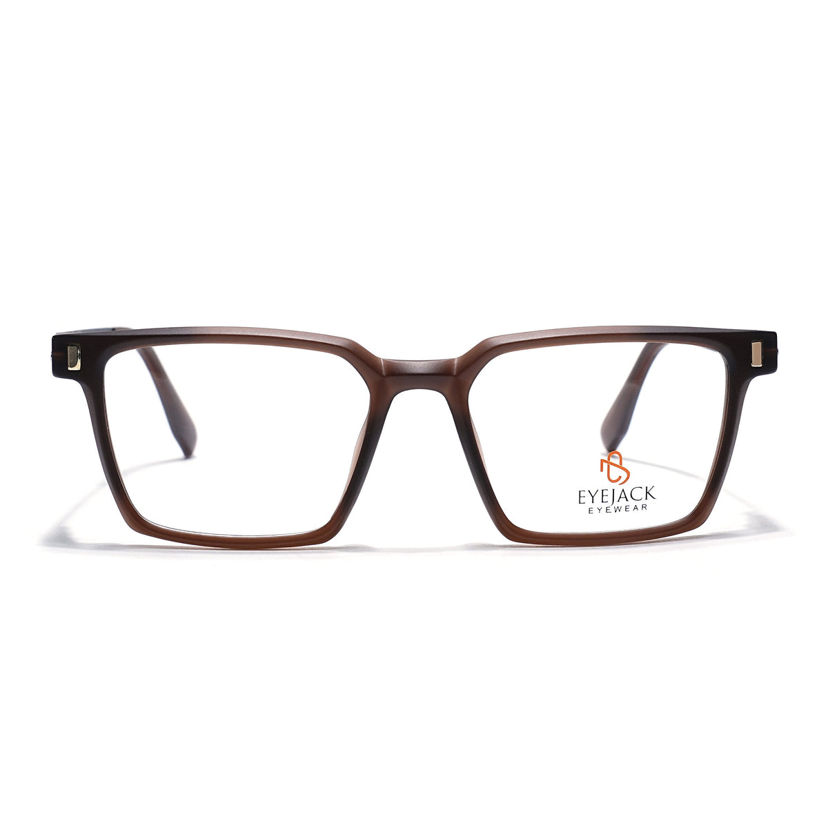 Eyejack Brown Rectangle Eyeglasses for Men and Women - Style 2457 - view 2