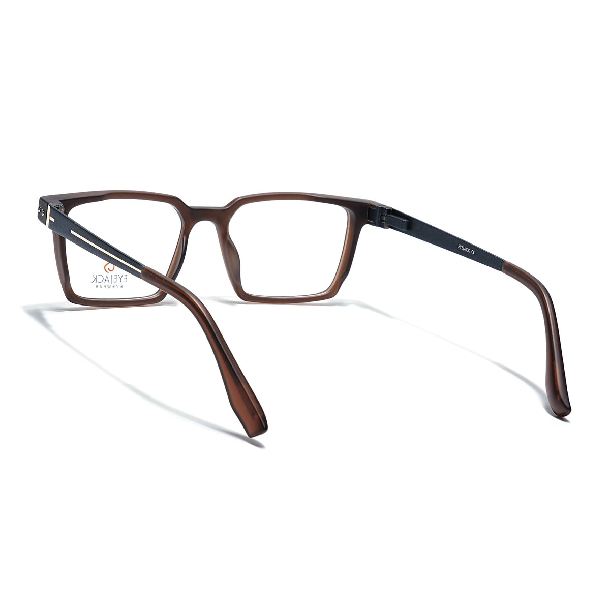 Eyejack Brown Rectangle Eyeglasses for Men and Women - Style 2457 - view 4