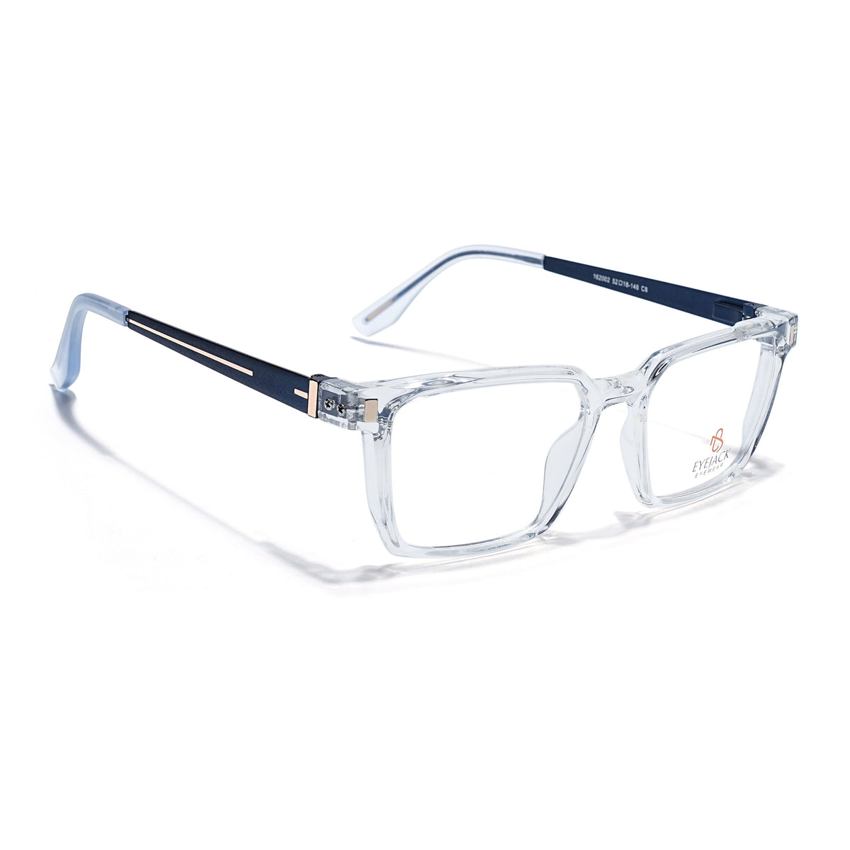 Eyejack Transparent Rectangle Eyeglasses for Men and Women - Style 2459 - view 1