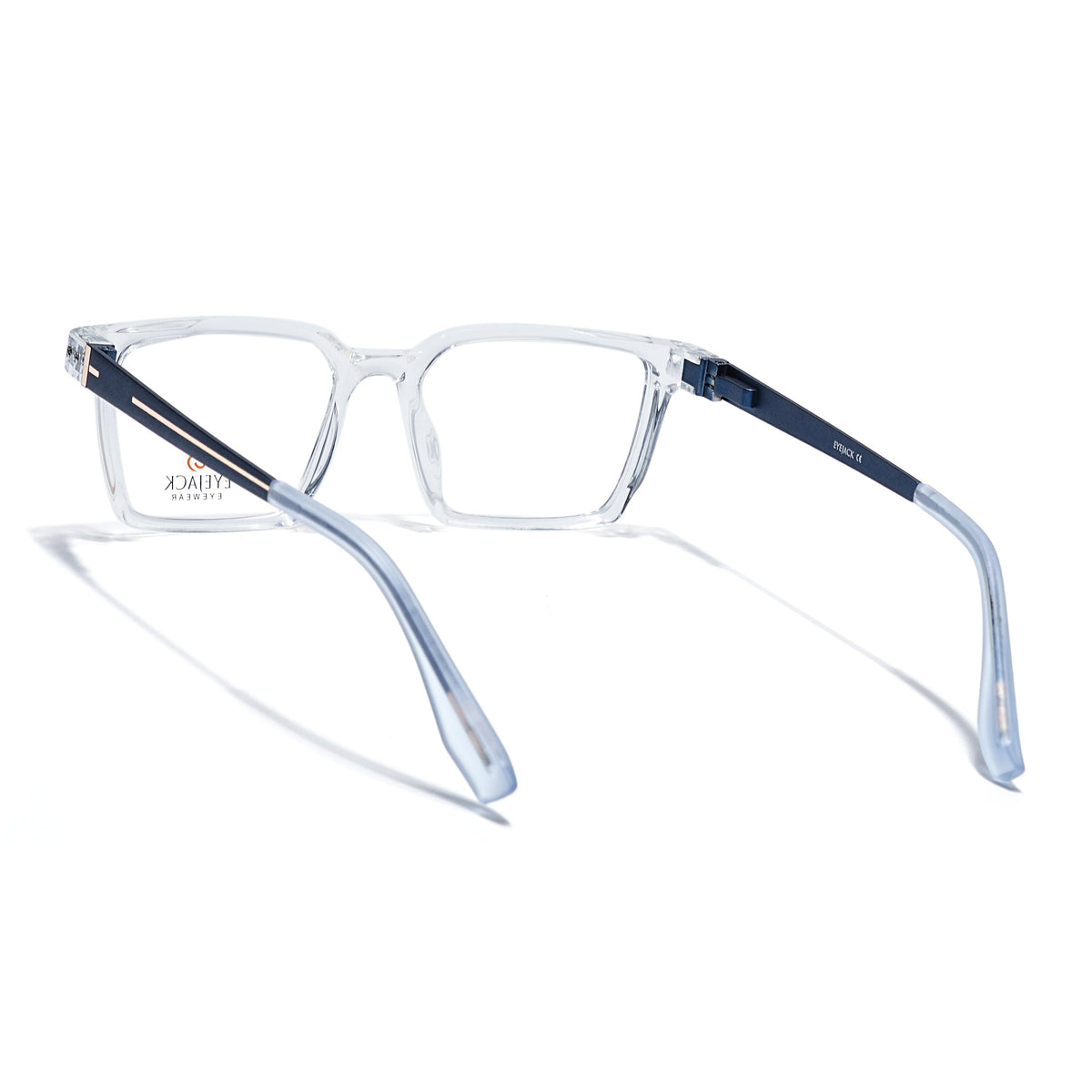 Eyejack Transparent Rectangle Eyeglasses for Men and Women - Style 2459 - view 4