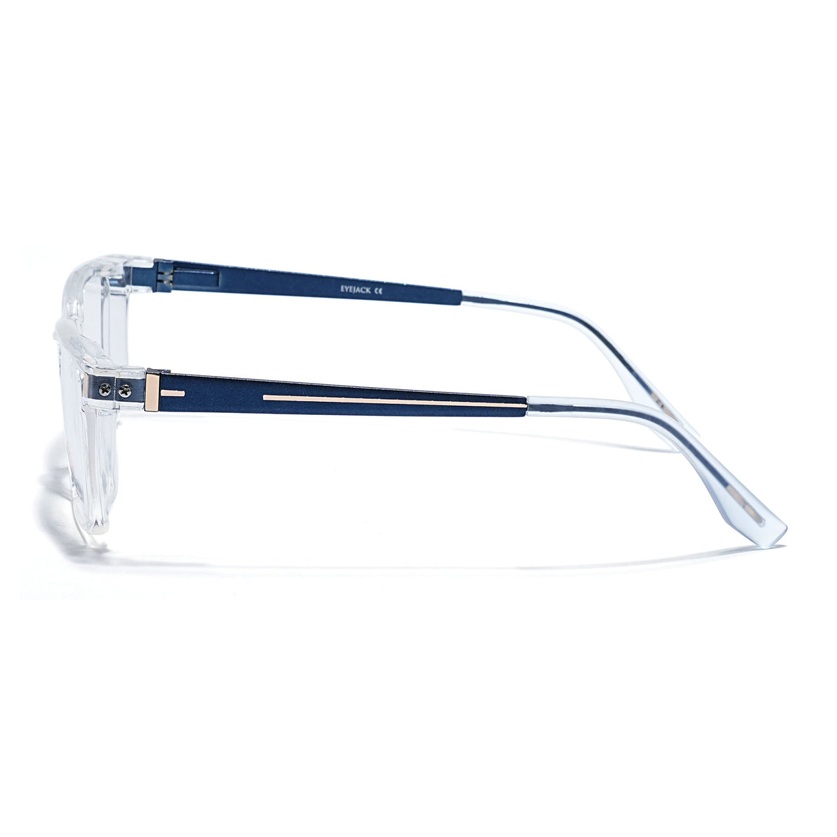 Eyejack Transparent Rectangle Eyeglasses for Men and Women - Style 2459 - view 5