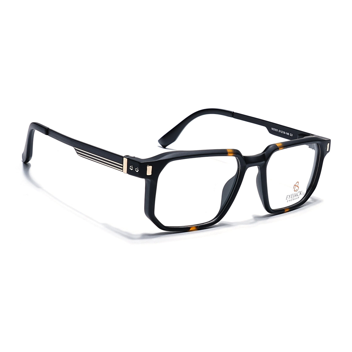 Eyejack Black & Brown Wayfarer Eyeglasses for Men and Women - Style 2462 - view 1