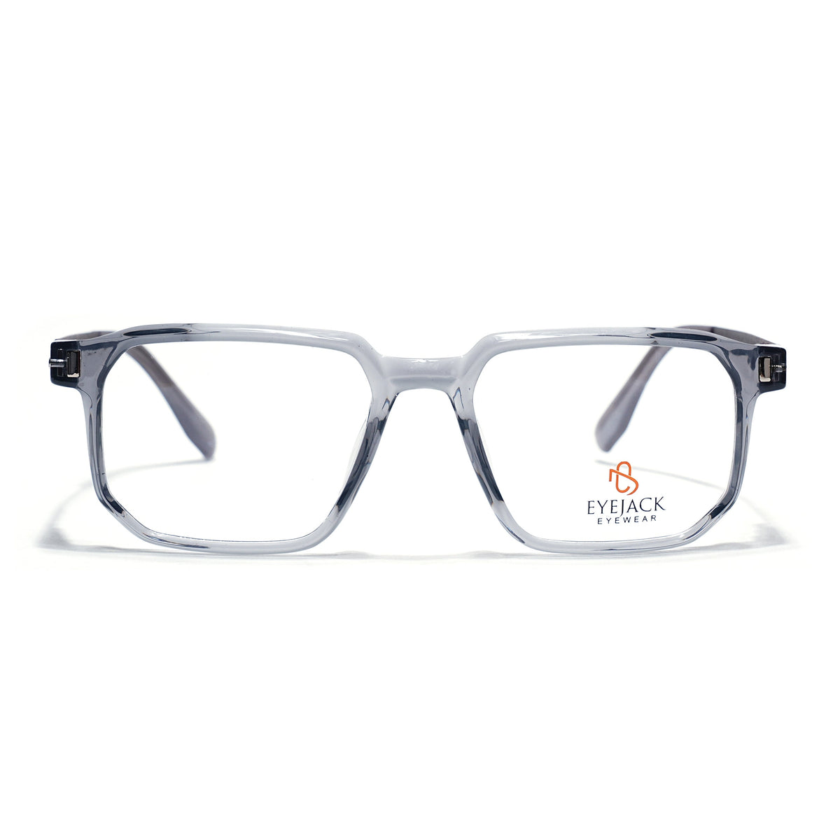 Eyejack Transparent Grey Wayfarer Eyeglasses for Men and Women - Style 2465 - view 2