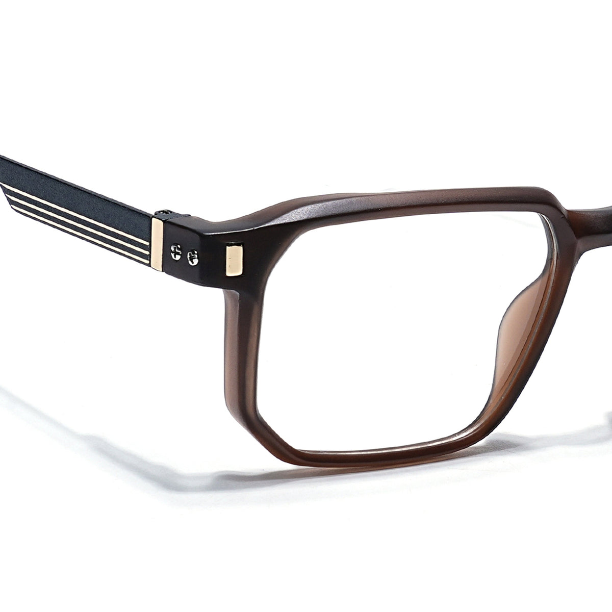 Eyejack Brown Wayfarer Eyeglasses for Men and Women - Style 2469 - view 3