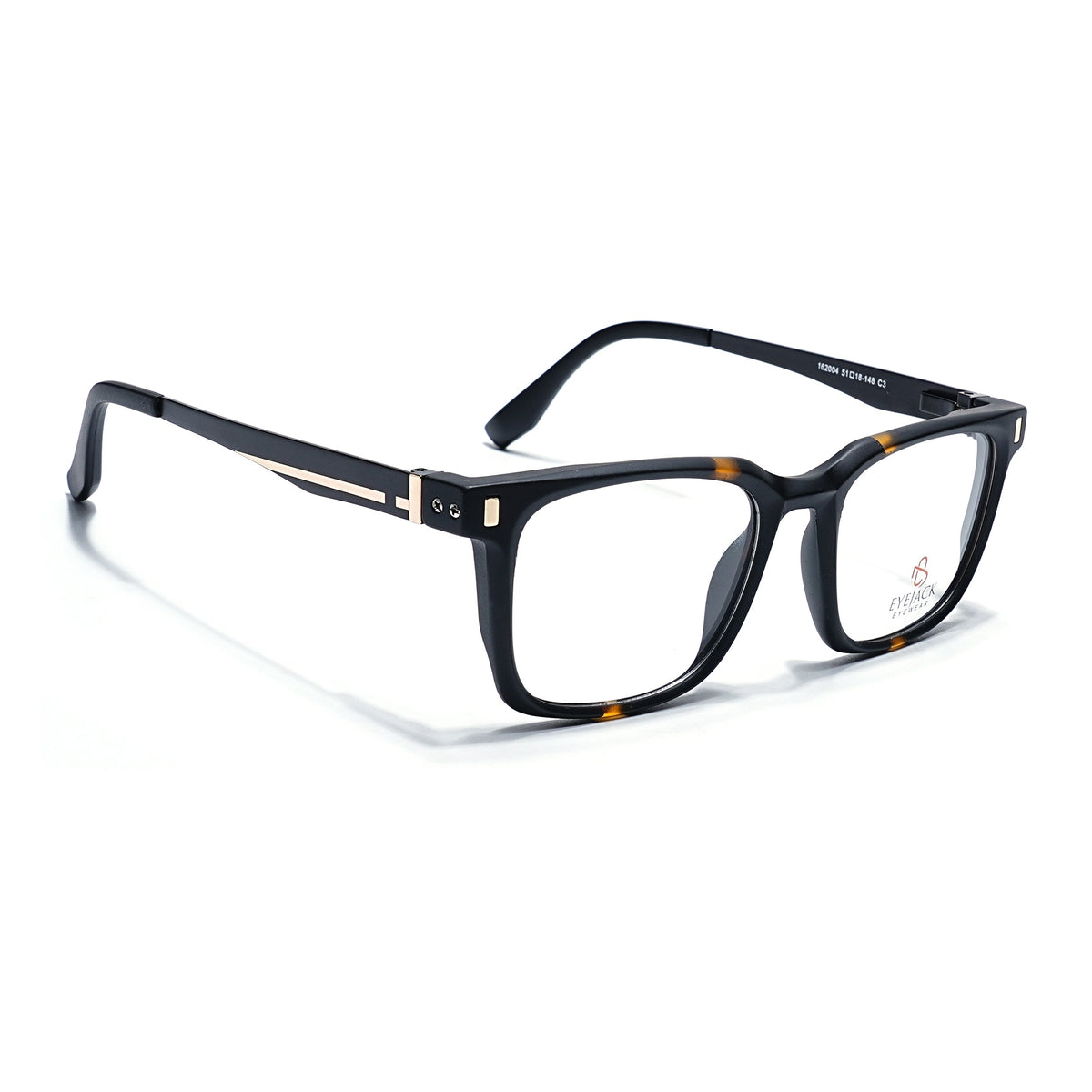 Eyejack Black & Brown Wayfarer Eyeglasses for Men and Women - Style 2474 - view 1