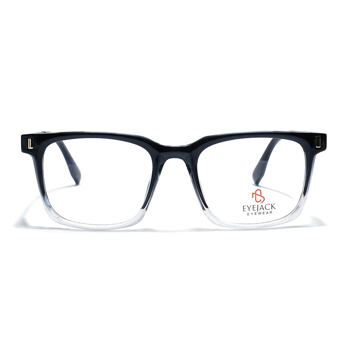Eyejack Black & Transparent Wayfarer Eyeglasses for Men and Women - Style 2475 - view 2