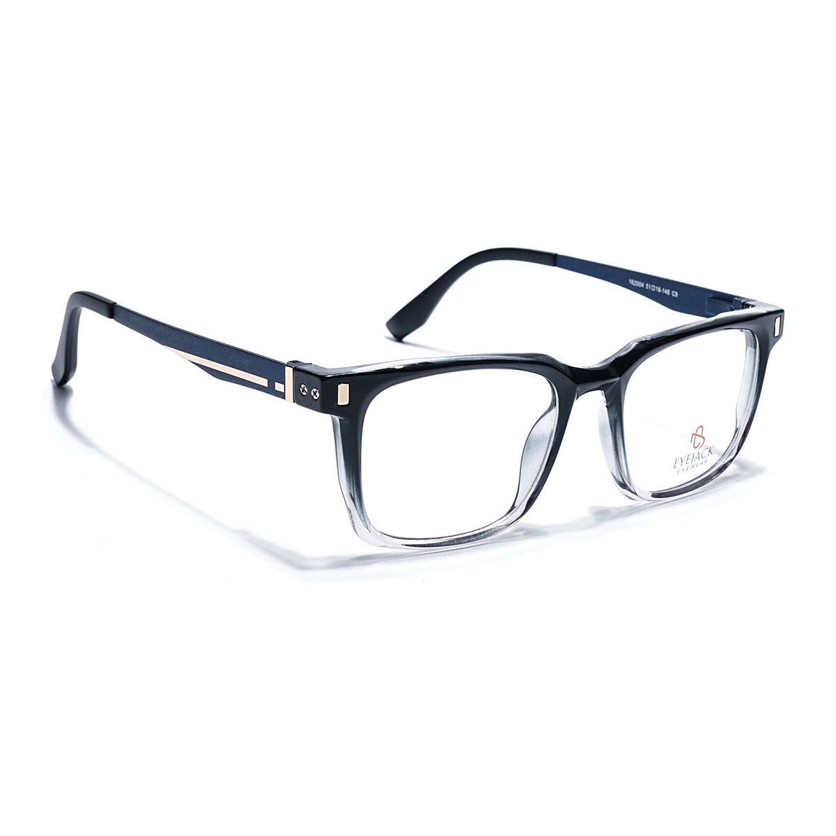 Eyejack Black & Transparent Wayfarer Eyeglasses for Men and Women - Style 2475 - view 1