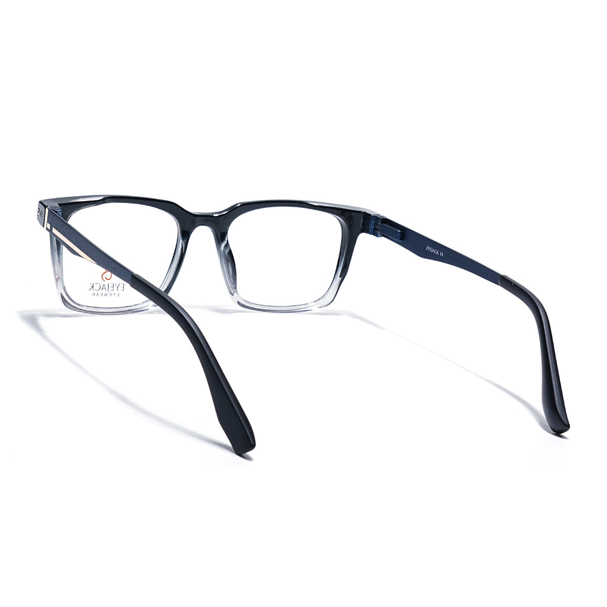 Eyejack Black & Transparent Wayfarer Eyeglasses for Men and Women - Style 2475 - view 4