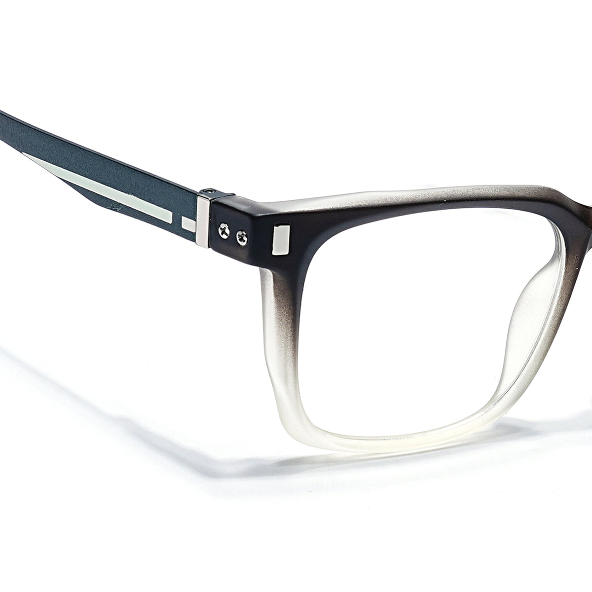 Eyejack Black & Grey Wayfarer Eyeglasses for Men and Women - Style 2476 - view 3