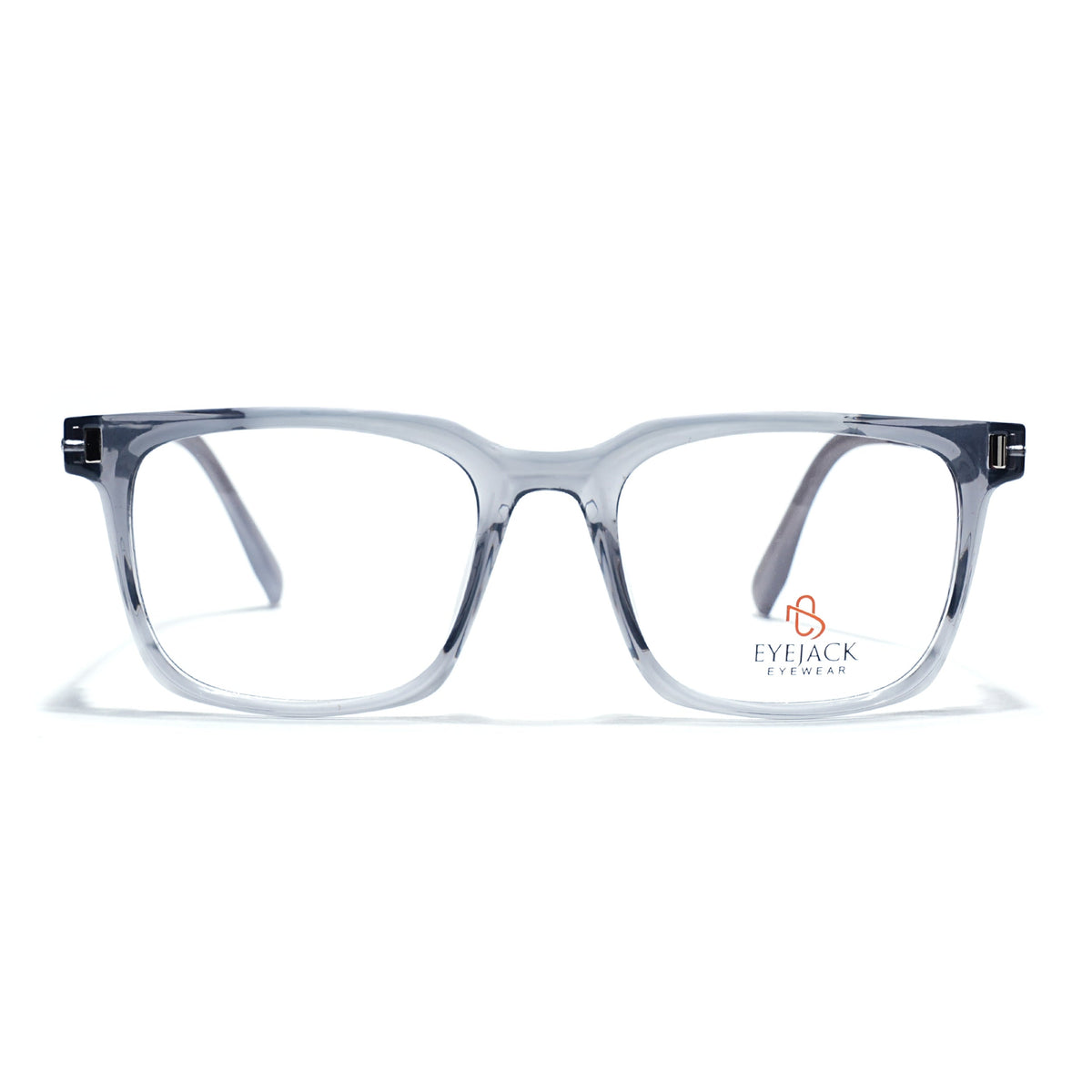 Eyejack Transparent Grey Wayfarer Eyeglasses for Men and Women - Style 2477 - view 2