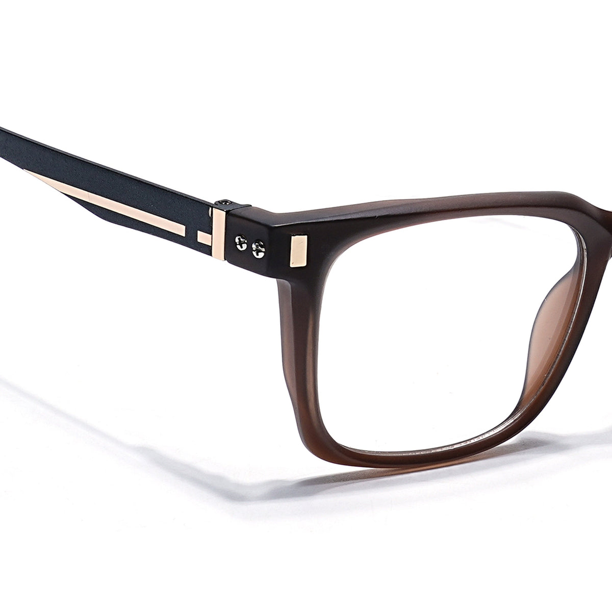 Eyejack Brown Wayfarer Eyeglasses for Men and Women - Style 2481 - view 3