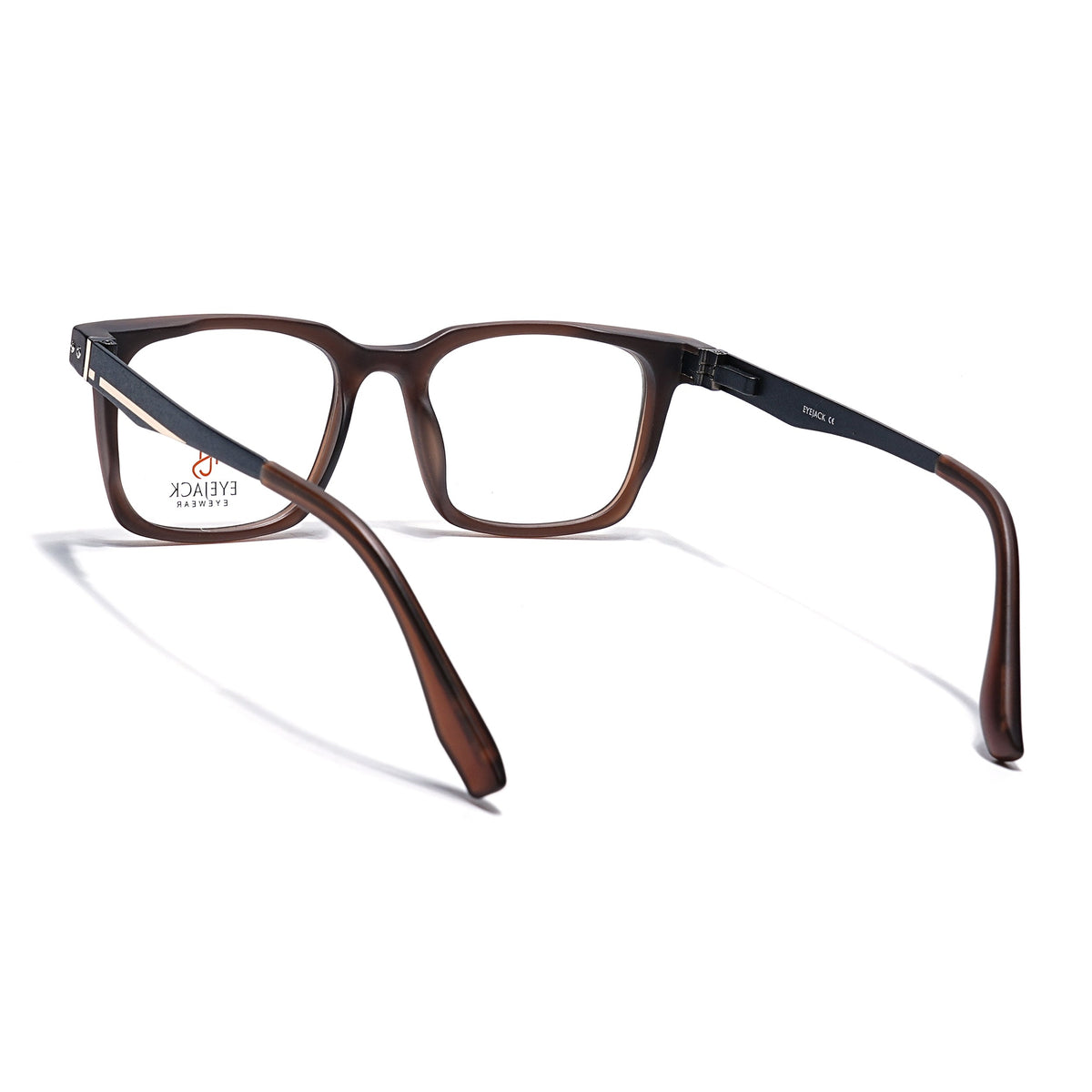 Eyejack Brown Wayfarer Eyeglasses for Men and Women - Style 2481 - view 4