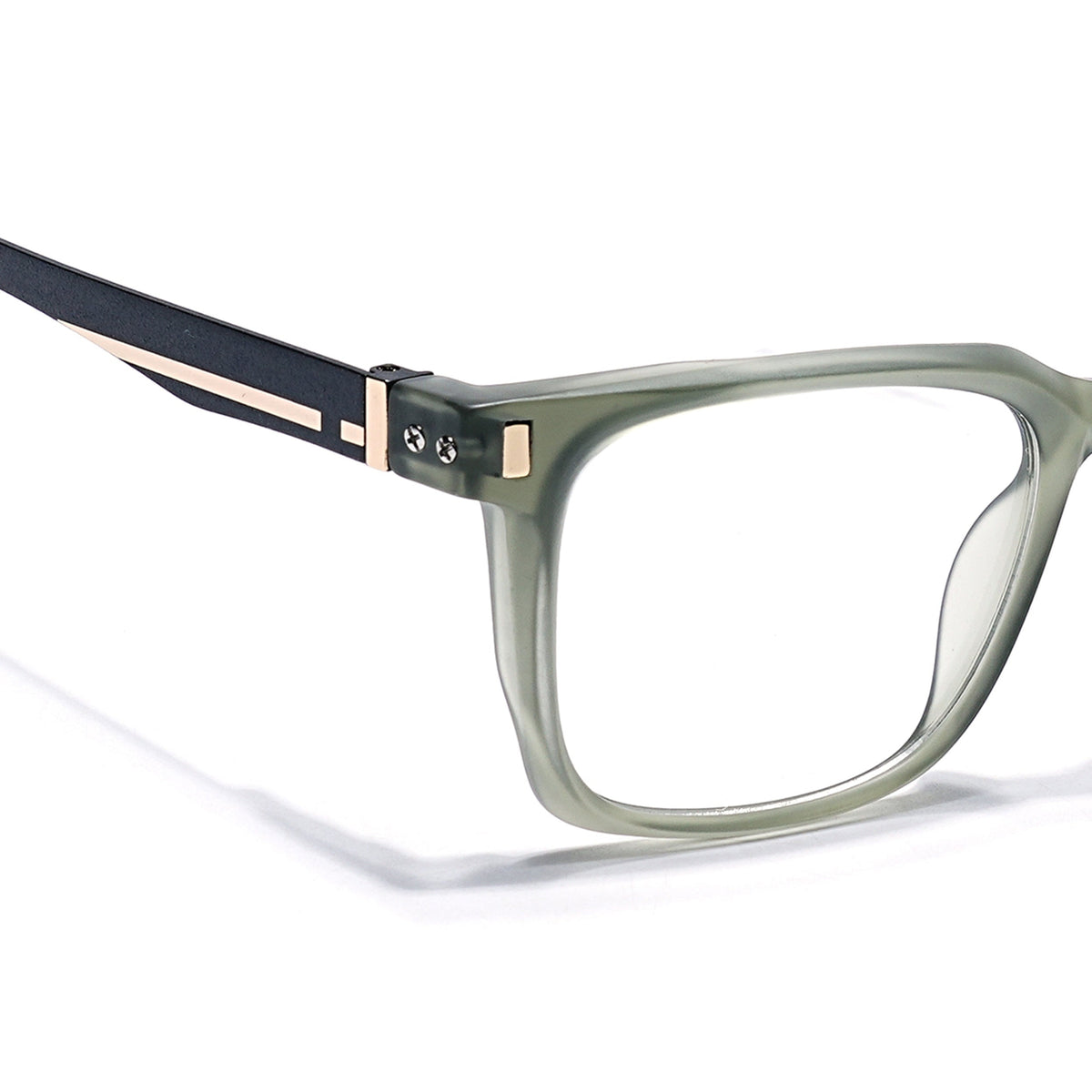 Eyejack Olive Wayfarer Eyeglasses for Men and Women - Style 2482 - view 3