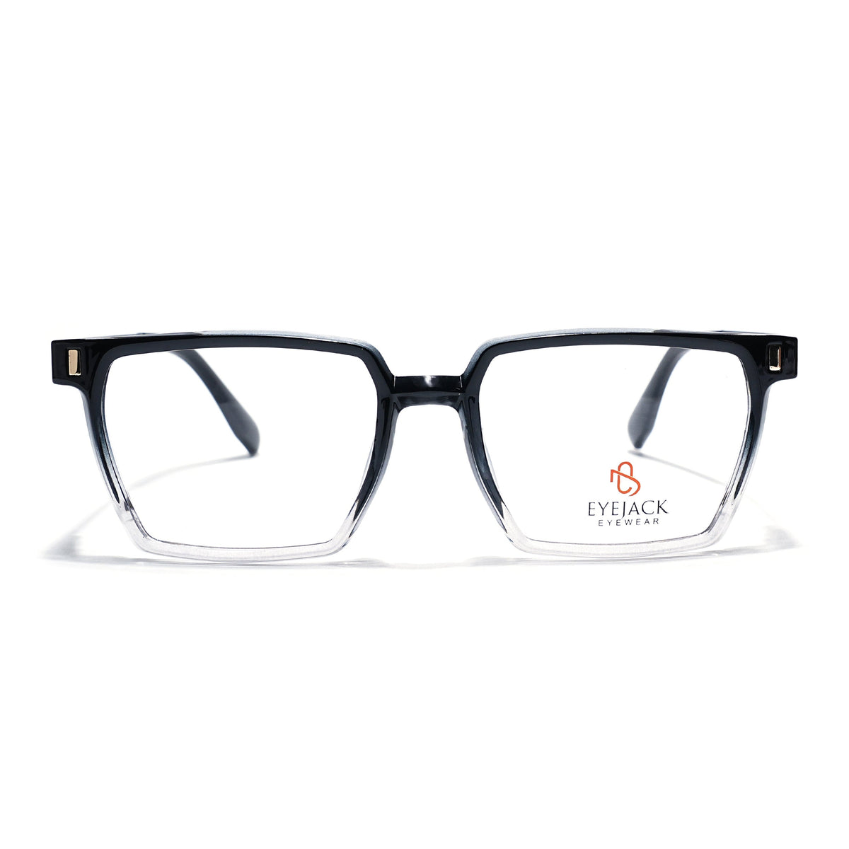 Eyejack Black & Transparent Wayfarer Eyeglasses for Men and Women - Style 2487 - view 2