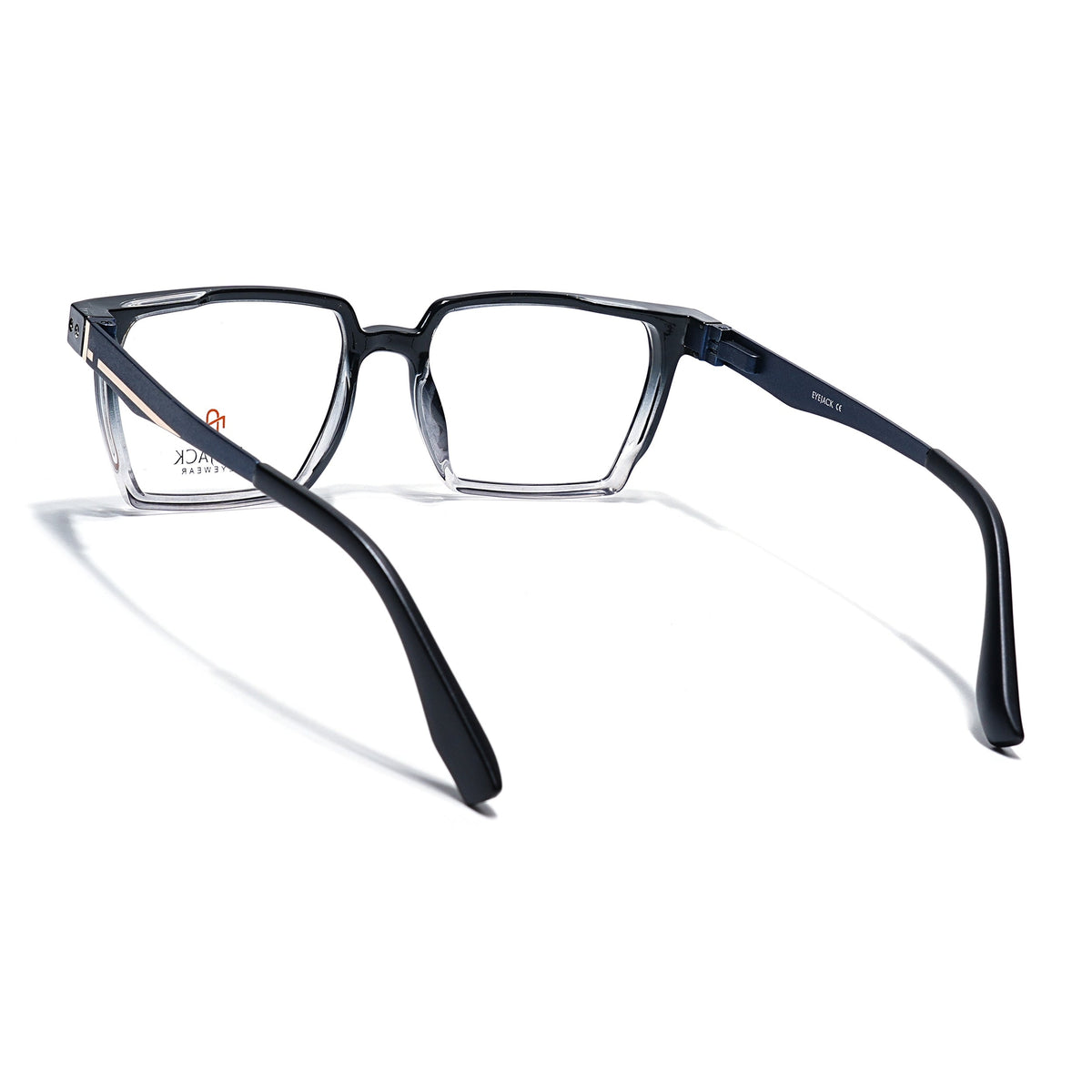 Eyejack Black & Transparent Wayfarer Eyeglasses for Men and Women - Style 2487 - view 4