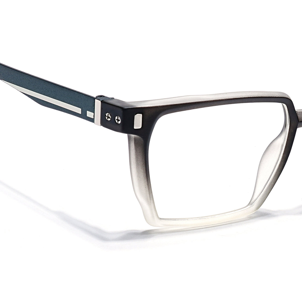 Eyejack Black & Grey Wayfarer Eyeglasses for Men and Women - Style 2488 - view 3
