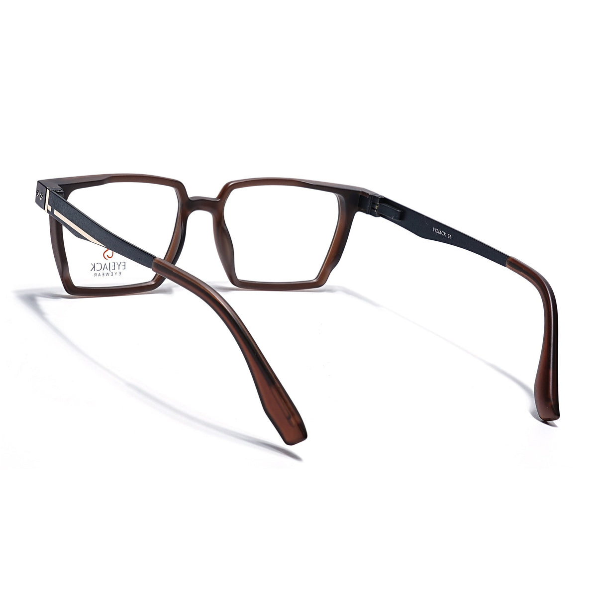 Eyejack Brown Wayfarer Eyeglasses for Men and Women - Style 2494 - view 4