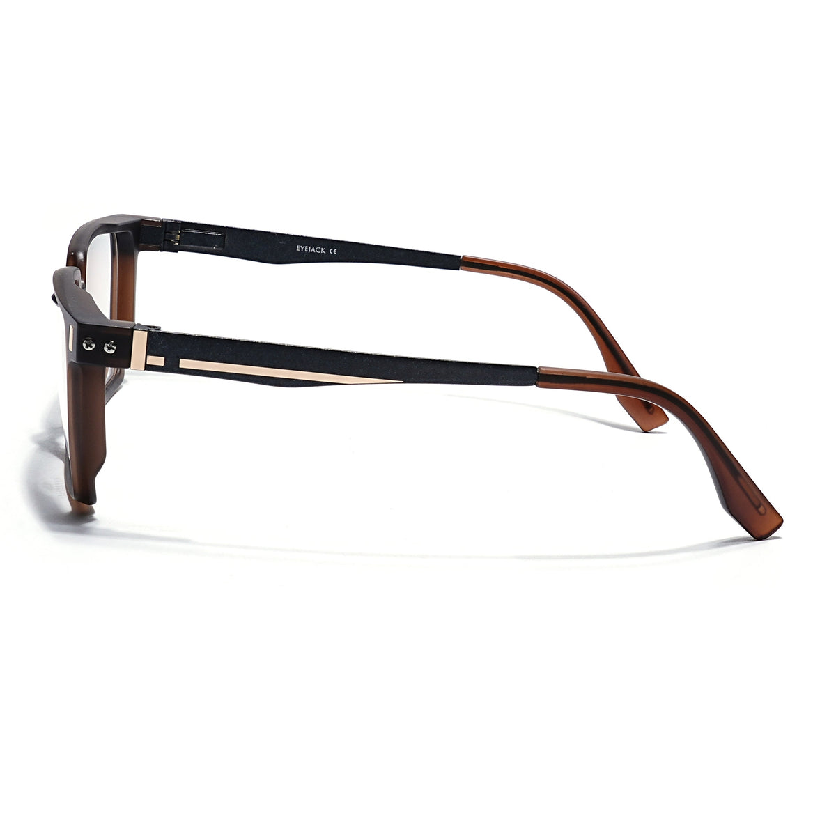 Eyejack Brown Wayfarer Eyeglasses for Men and Women - Style 2494 - view 5