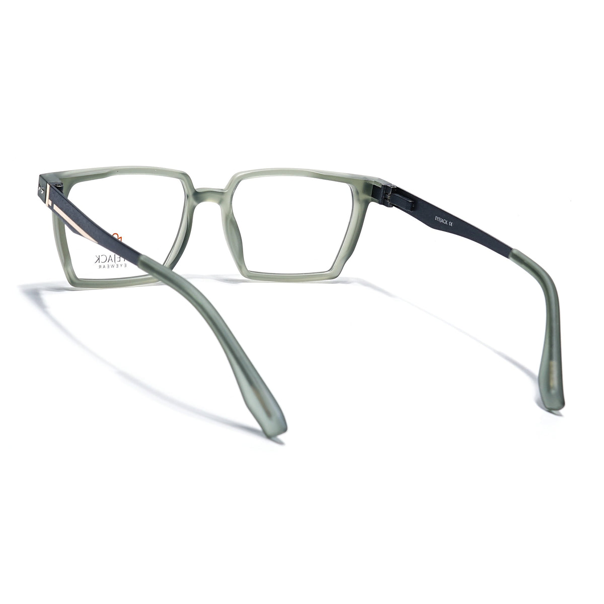 Eyejack Olive Wayfarer Eyeglasses for Men and Women - Style 2495 - view 4