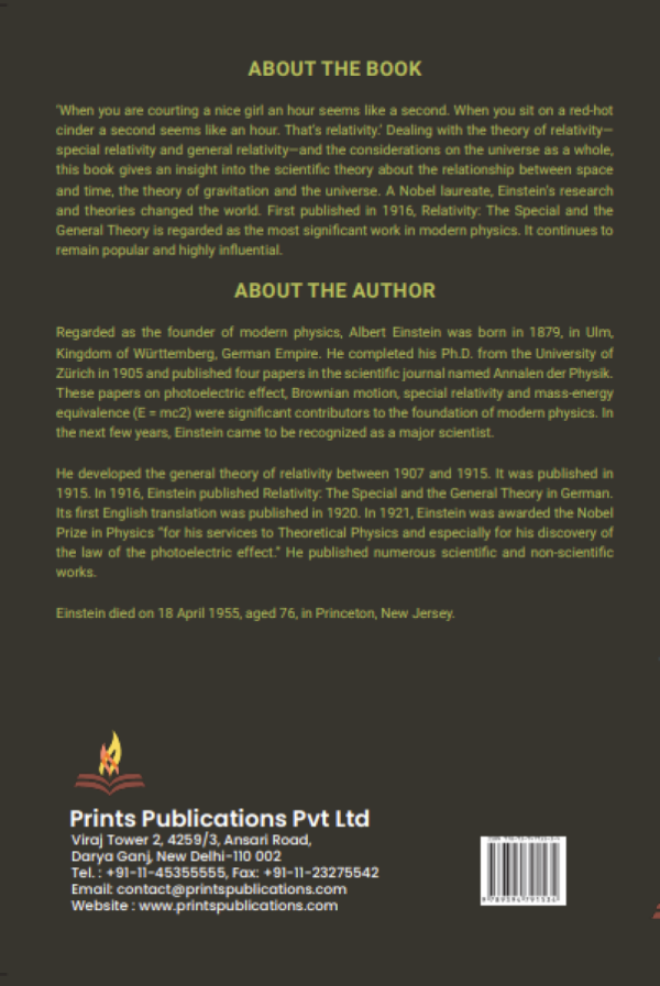 Relativity: The Special and General Theory Prints Publications