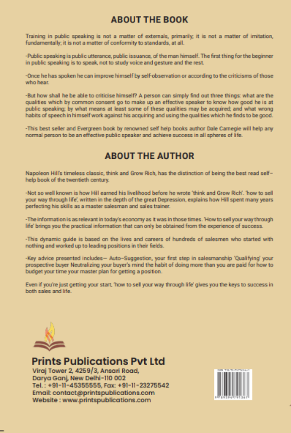 The Art of Public Speaking Prints Publications