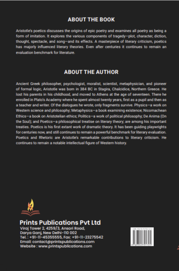 The Poetics of Aristotle Prints Publications