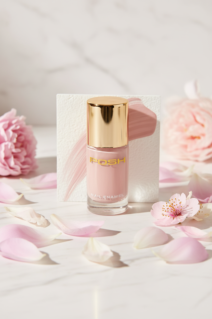 Posh Long-lasting Shine High Gloss Nail Polish - 9ml (Champagne Pink)